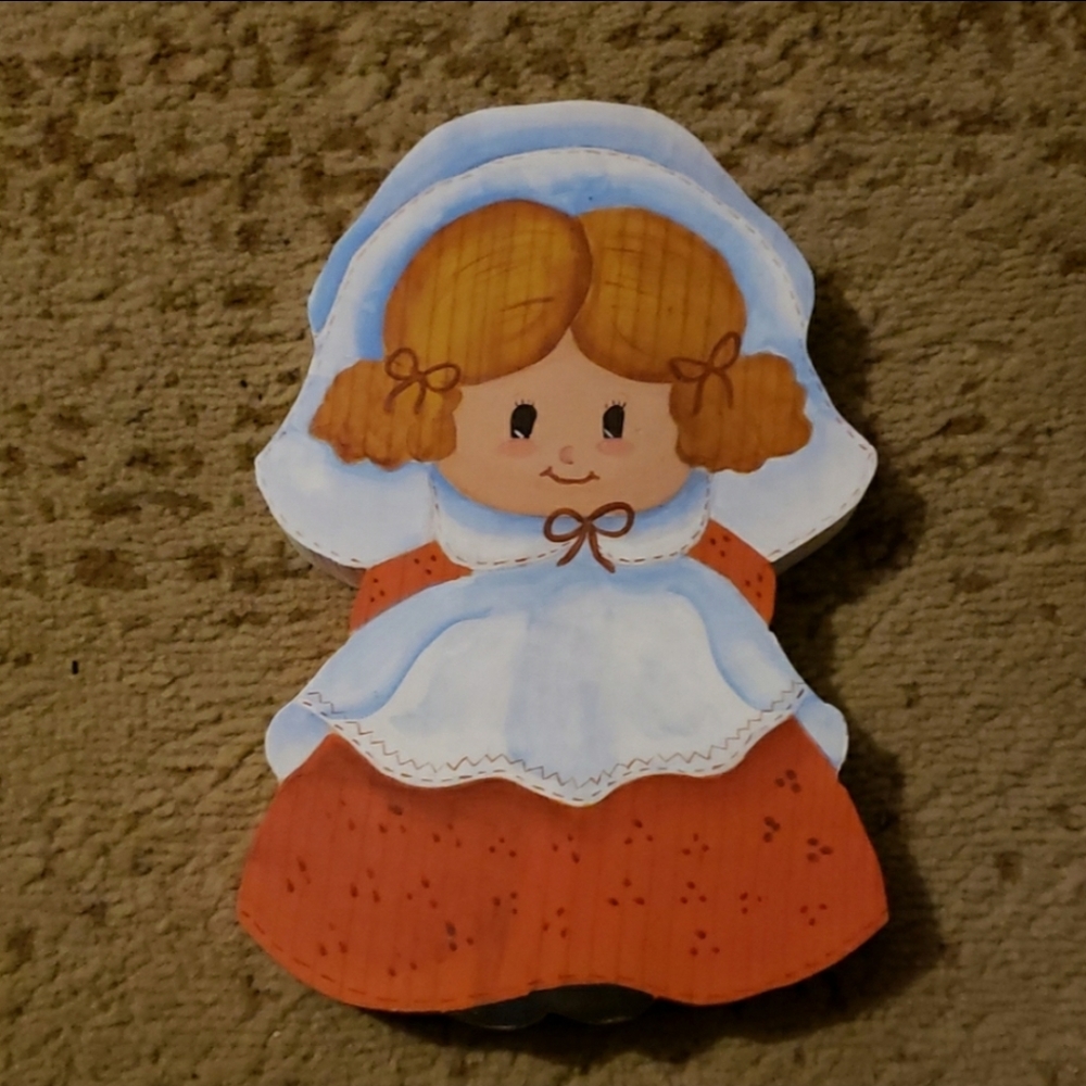 Handmade Pilgrim hand- painted